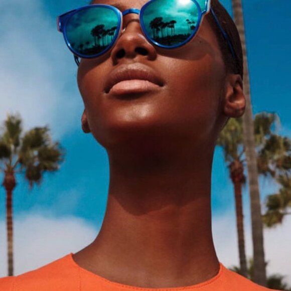 Dior DIORSCULPT 0R7U C6 Sunglasses Lilac Cat Eye Frame, Dark Purple Lenses - Picture 2 of 12